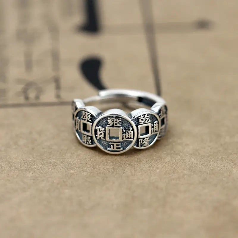 Anillo de la Fortuna de los 5 Emperadores – Edición Especial ✨ ¡Compra 1 y Llévate 2!