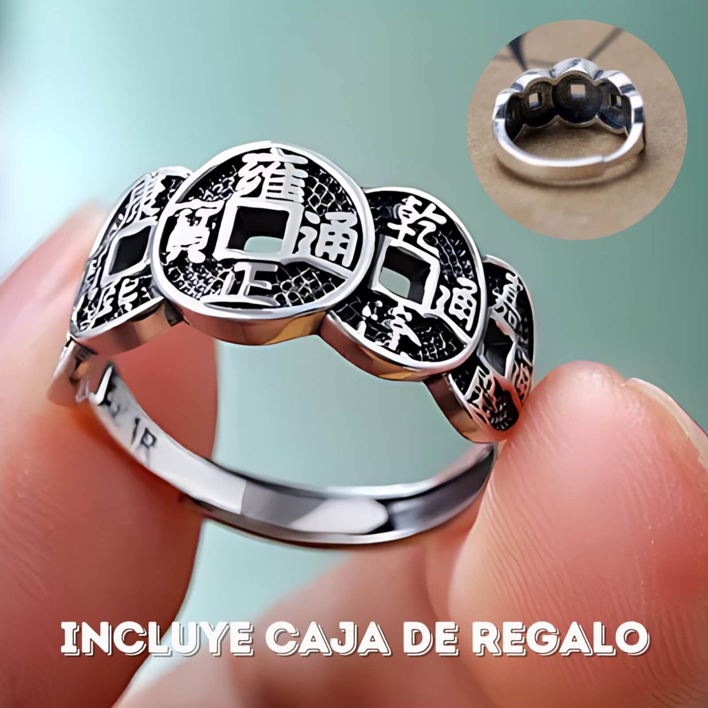 Anillo de la Fortuna de los 5 Emperadores – Edición Especial ✨ ¡Compra 1 y Llévate 2!
