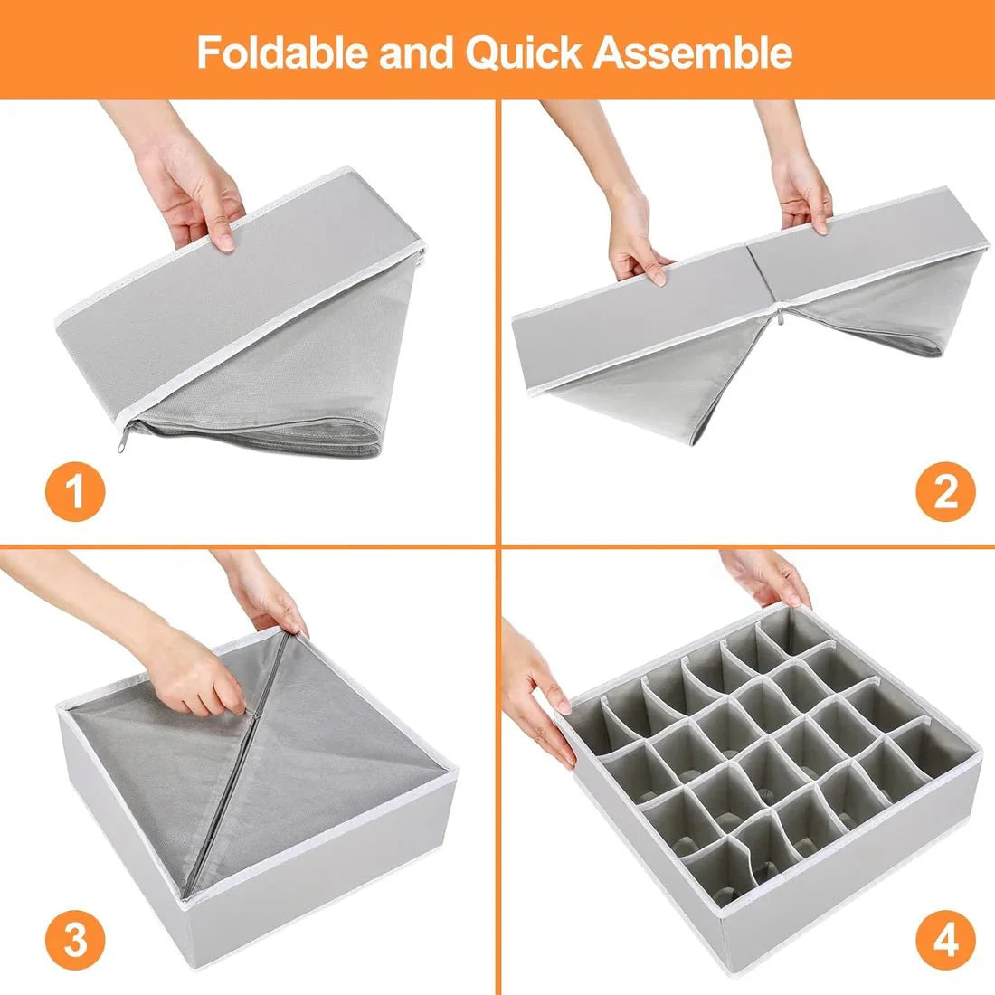 OrgaBox 4 - Organizador De Ropa Interior COMPRE 1 Y RECIBA 4 - ¡4 Compartimentos Individuales! - Bora De Compras