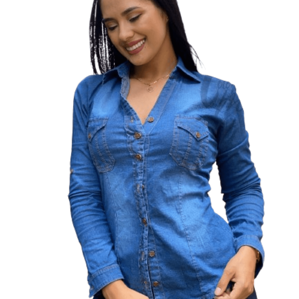 Blusa Para Dama En Jean H167 - Bora De Compras