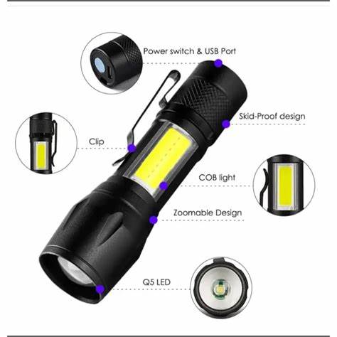Linterna Táctica X - Pro 4 - ¡Más protección para tus noches! - Bora De Compras