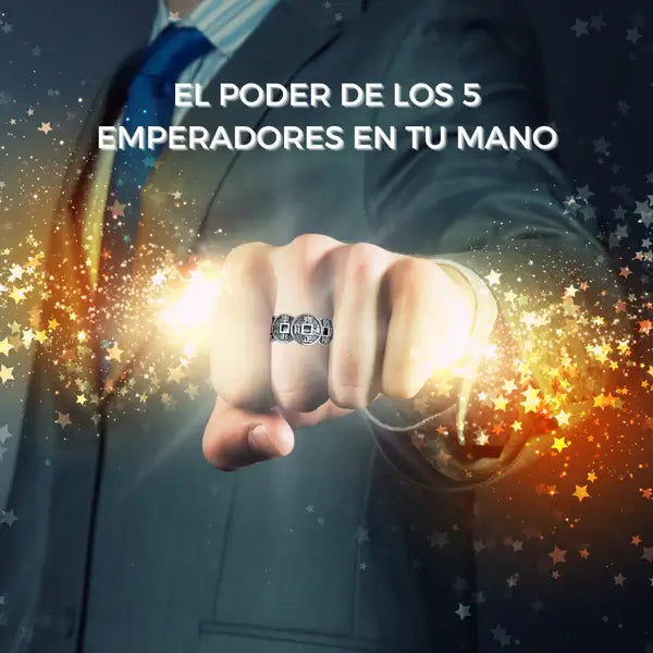Anillo de la Fortuna de los 5 Emperadores – Edición Especial ✨ ¡Compra 1 y Llévate 2!