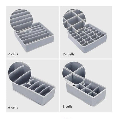 OrgaBox 4 - Organizador De Ropa Interior COMPRE 1 Y RECIBA 4 - ¡4 Compartimentos Individuales! - Bora De Compras