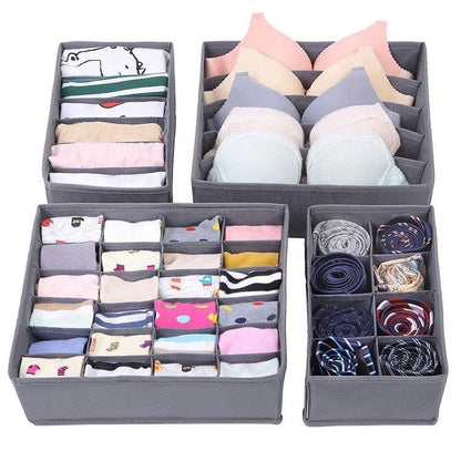 OrgaBox 4 - Organizador De Ropa Interior COMPRE 1 Y RECIBA 4 💥 - ¡4 Compartimentos Individuales! - Bora De Compras