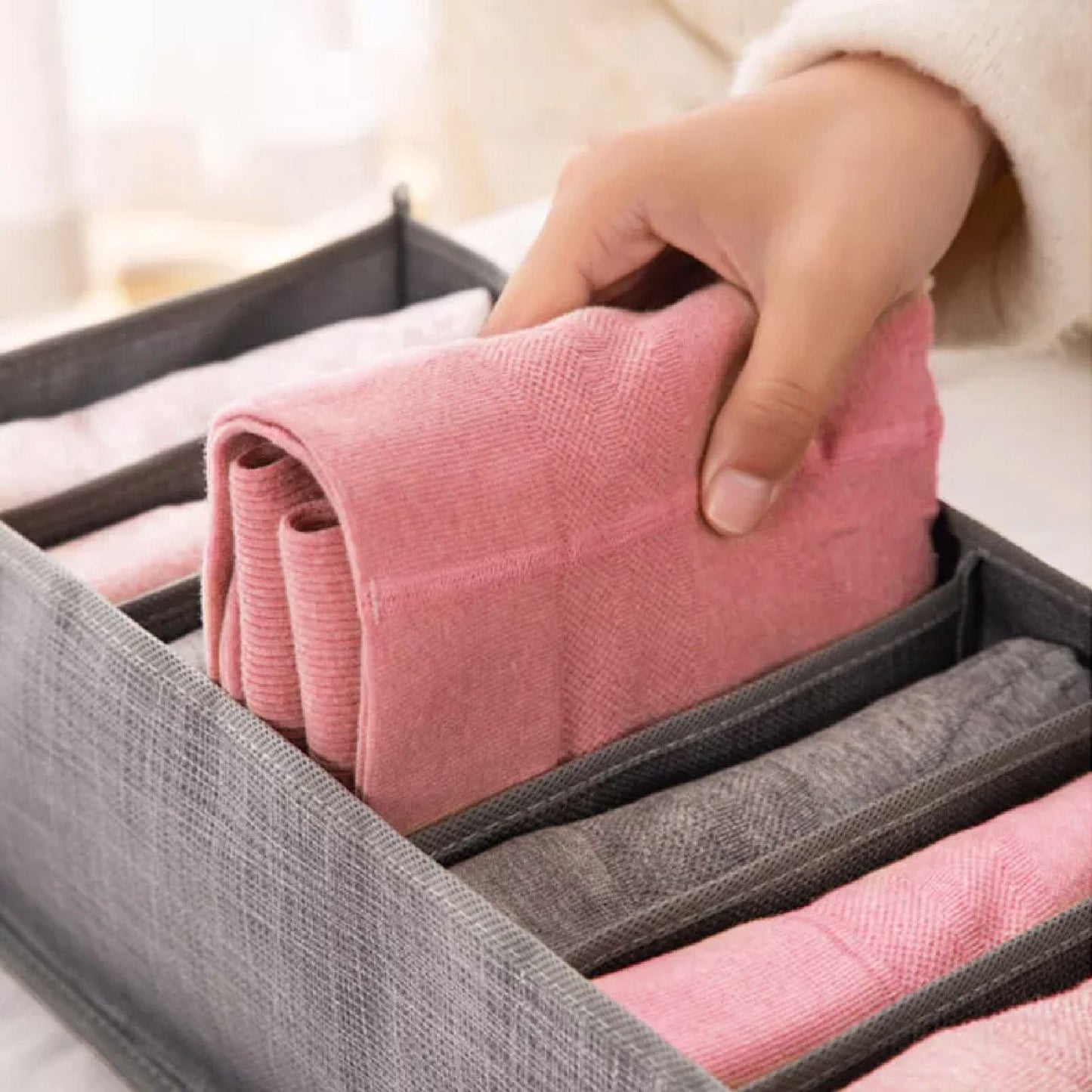 MaxiOrden - Organizador De Ropa Multifuncional COMPRE 1 y LLEVARTE 3 - ¡Con Divisor Set! - Bora De Compras