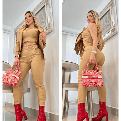 Elegancia Triple ✨ | ¡Conjunto 3 Piezas que Realça tu Belleza! - Bora De Compras