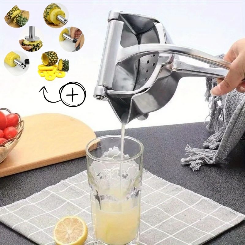 ZumaMáx™ + Cortador de Piña - ¡El kit de zumo perfecto! Máxima frescura. Cero esfuerzo. - Bora De Compras