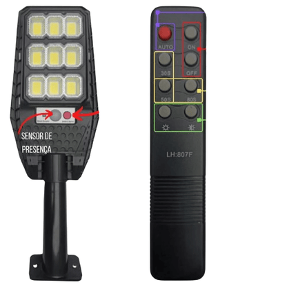 Lámpara Solar LED Para Exteriores Con Sensor Movimento - Bora De Compras